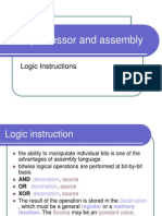 Microprocessor and Assembly: Logic Instructions