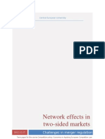 Network Effects in Two Sided Markets: Challanges in Merger Regulation