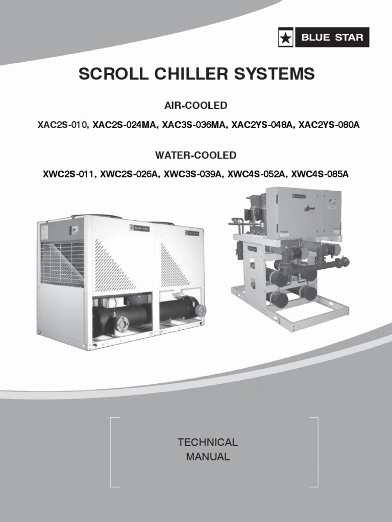 Blue Star Scroll Chiller Manual | PDF | Air Conditioning | Building ...