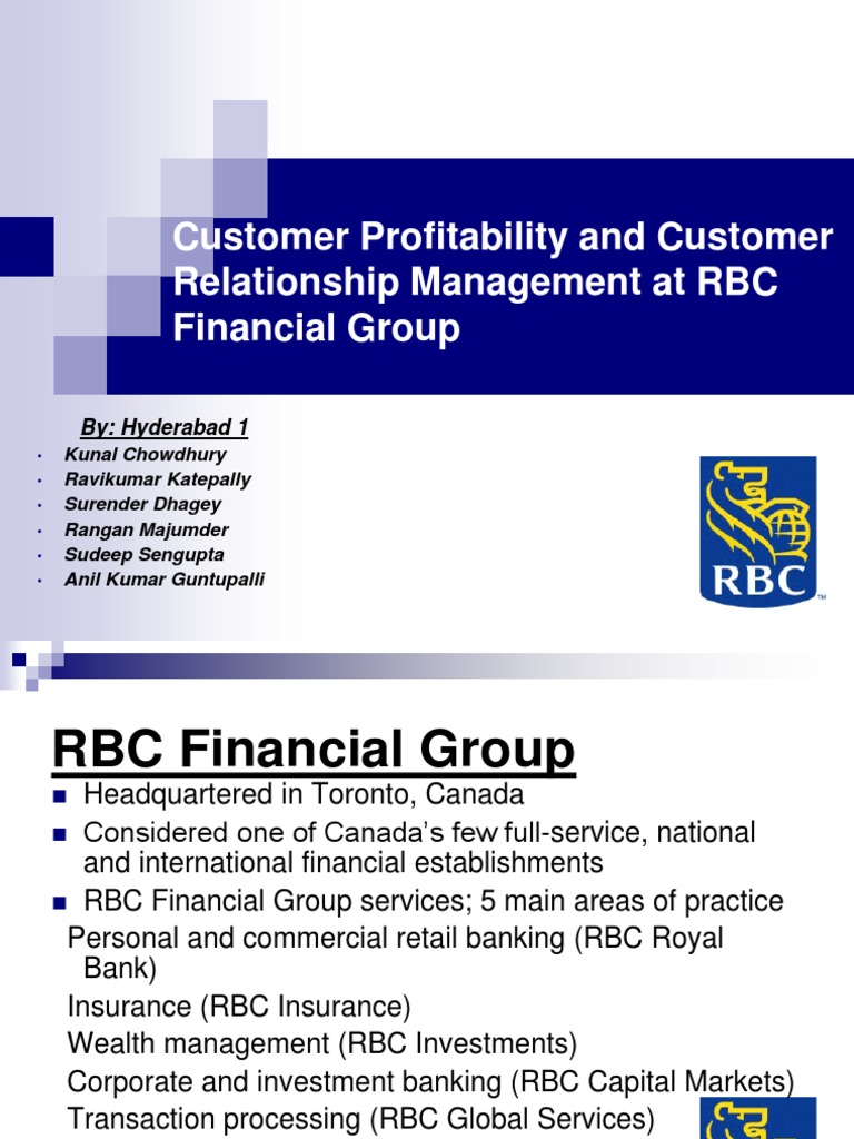 Rbc Financial Group Customer Relationship Management Profit Accounting