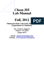 Chem355 Labbook