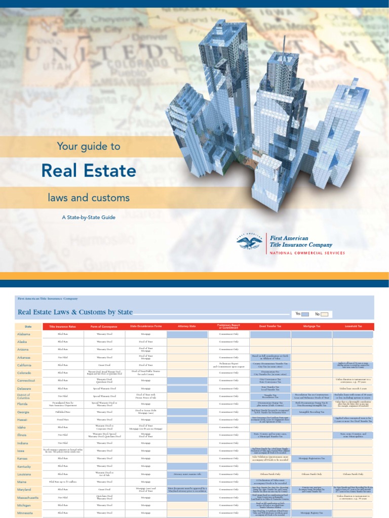 Guide To Real Estate Laws | PDF | Deed Of Trust (Real Estate) | Real ...