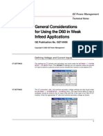 General Considerations For Using The D60 in Weak Infeed Applications