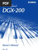 Yamaha DGX 200 E Owner Manual