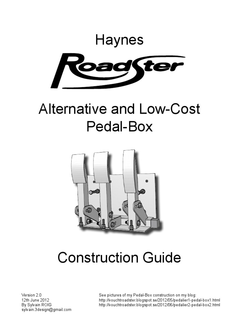 Pedal Box Construction Guide 02 PDF Clutch Screw
