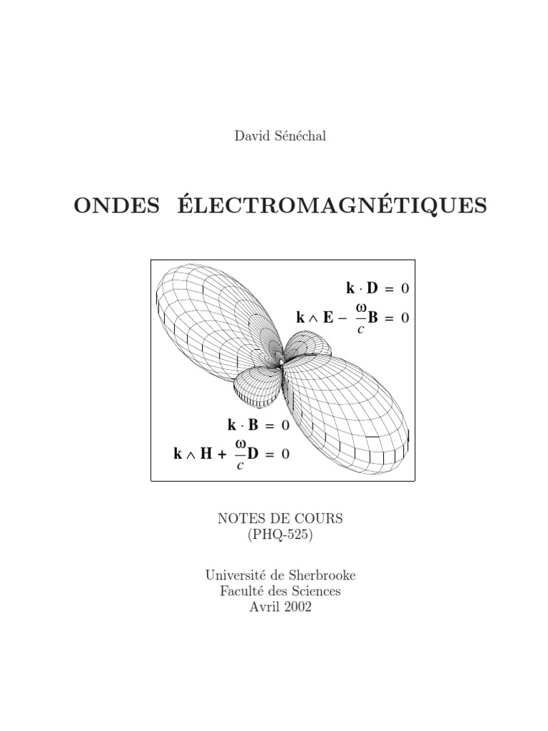 Comment Fonctionnent Les Ondes Electromagnetique Schéma Qui Dure 30 Seconde Cours Ondes Electromagnetiques | PDF