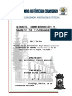 Diseño y Costruccion de Invernadro Tipo Sierra