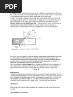 relatório refratometria