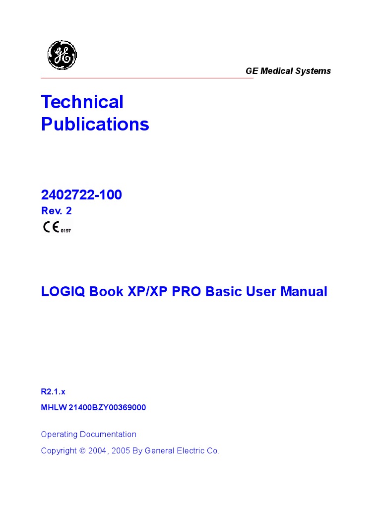 Ge logiq s8 user manual
