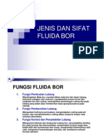 JENIS DAN SIFAT
FLUIDA BOR