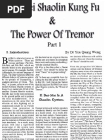 Bai Mei Shaolin Kung Fu and The Power of Tremor