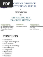 Download Automatic Sun Tracking System PPT by Abhishek Singh Rajawat SN125850328 doc pdf
