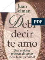 Gelman Juan - Debí Decir Te Amo