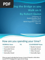 Building the Bridge as You Walk On It