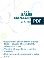 Sales Management: Z. A. Patel