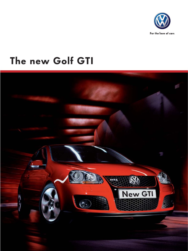 Golf Gti Vw Brochure | Pdf | Fuel Economy In Automobiles | Transmission  (Mechanics)