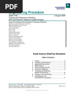 Download SAEP-1160 NDT- TRACKING AND REPORTING OF WELDING NDT AND PRESSURE TESTING FOR CAPITAL PROJECTS by Shajin Mohammed Shamsudhin SN125868231 doc pdf
