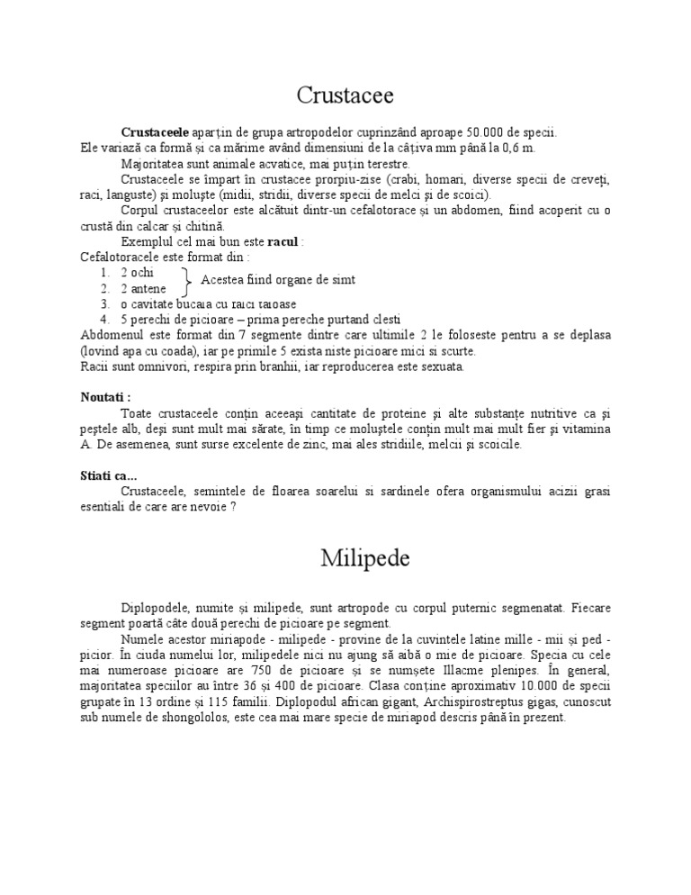 Crustacee | PDF