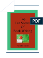 Free Guide Top Ten Secrets of Book Writing Naren Simone