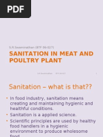 Meat and Poultry Plant Sanitation