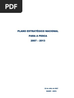 PLANO ESTRATÉGICO NACIONAL PARA PESCA 2007-2013 [MADRP-DGPA - 2007]