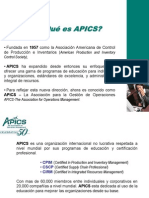 Qué es APICS organización gestión operaciones