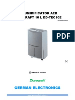 An 01 Ro Dezumidificator Aer Duracraft 10l DDTEC10E