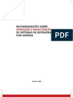 Recomendações sobre operação e manutenção de sistemas de refrigeração por amônia