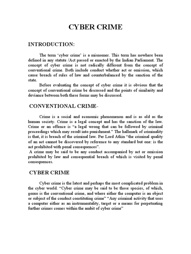 cybercrime awareness research paper