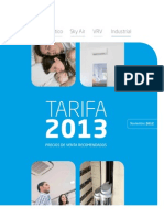 Tarifa Daikin 2013