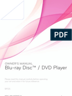 LG BP125 Blu Ray Player Manual