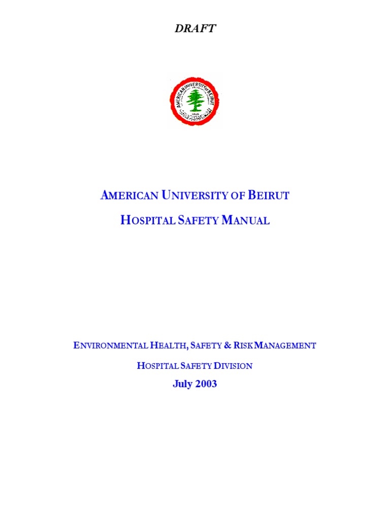 Hospital Safety Manual PDF Joint Commission Laboratories