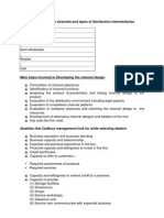 Patterns of Distribution Channels and Types of Distribution Intermediaries