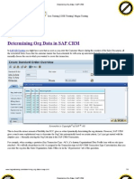 Determining Org Data in SAP CRM