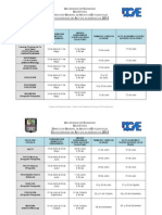 Cronograma Actos 2012