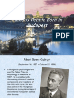 Famous People Born in Budapest