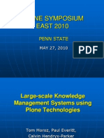 Large-Scale Knowledge Management Systems Using Plone Technologies - Tom Moroz - Paul Everitt - and Calvin Hendryx-Parker