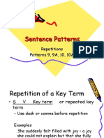 Sentence Patterns 9-10