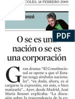 Quim Monzó. O Se Es Una Nación o Se Es Una Corporación