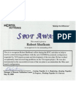 Nortel Networks SPOT Award