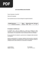 Acta de Terminacion de Contrato Por Mutuo Acuerdo