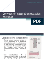 Transferencia calor convección natural espacios cerrados