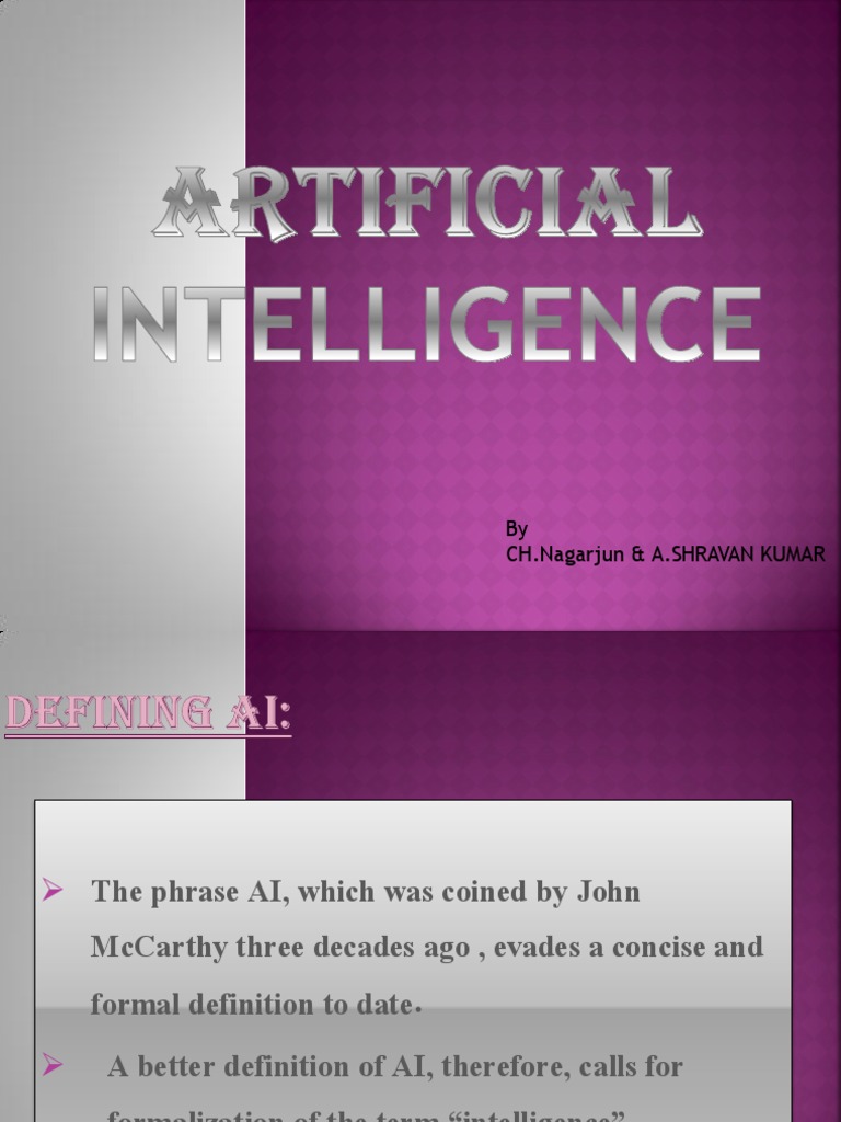 AI: Concepts and Applications | PDF | Artificial Intelligence ...