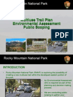 Multiuse Trail Plan Environmental Assessment Public Scoping: Rocky Mountain National Park