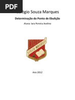 determinação do ponto de ebulição