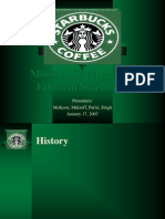 Mission, Strategy, and Ethics at Starbucks: Presenters: Mckeon, Mulzoff, Parisi, Singh January 17, 2007