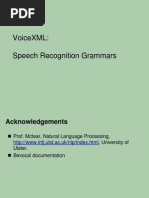 Speech Recognition Grammars