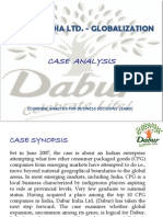 Dabur India Ltd. - Globalization: Case Analysis