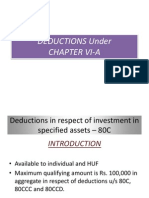 Deductions Under Chapter Vi-A