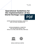 Operational Guidelines For The Implementation of The World Heritage Convention